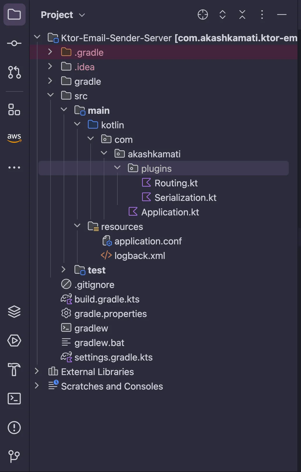 Generated file structure alt text